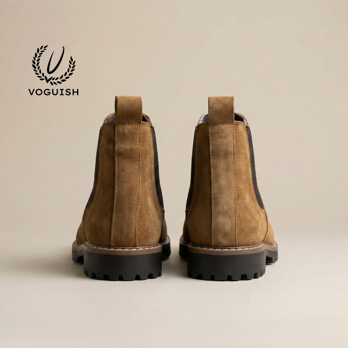 Suede Leather Chelsea Boot for Men's - S1001 - Product View