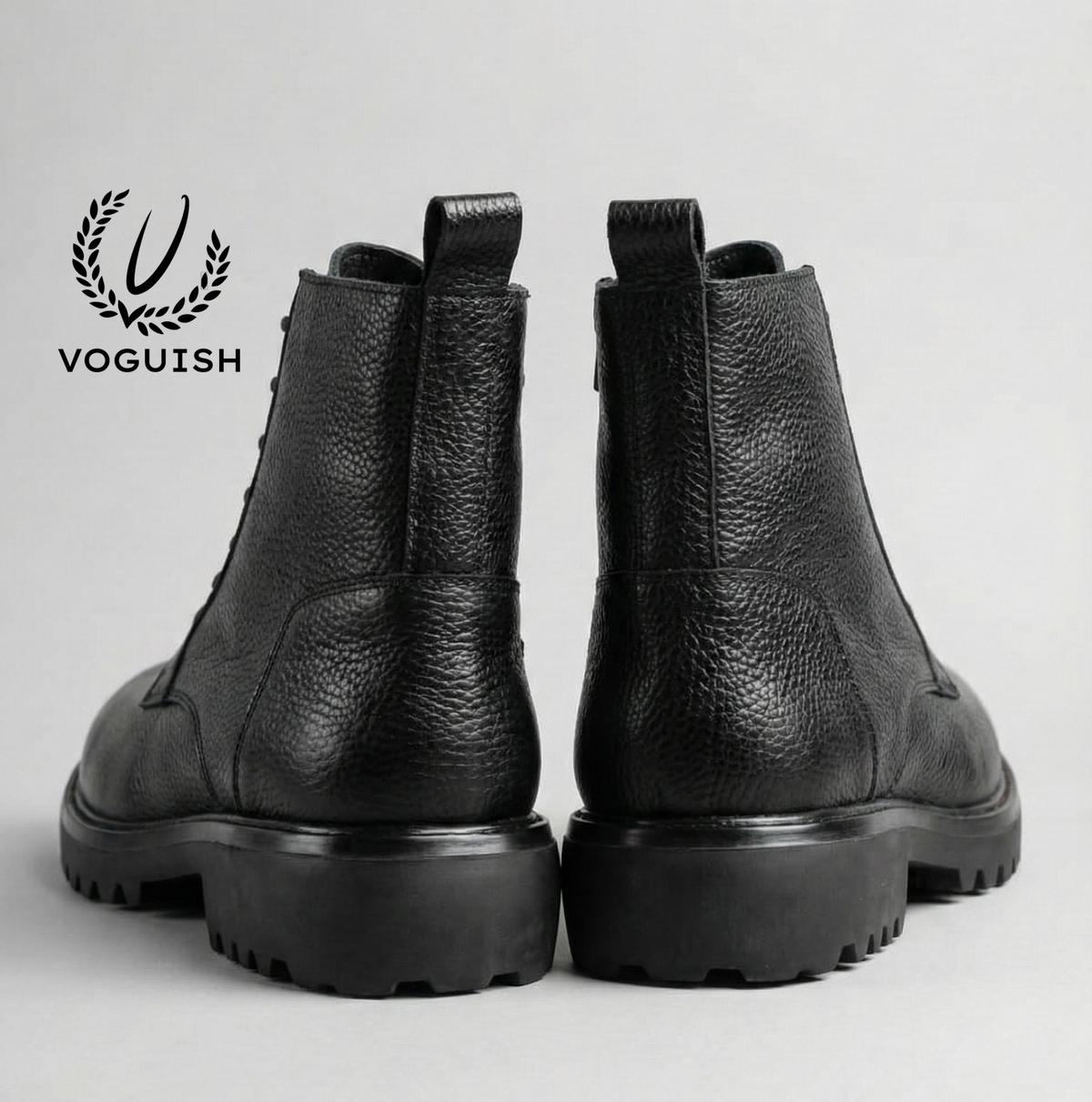 Premium Mild Leather Lace-Up Boots Urban Explorer Style - 3006 - Product View