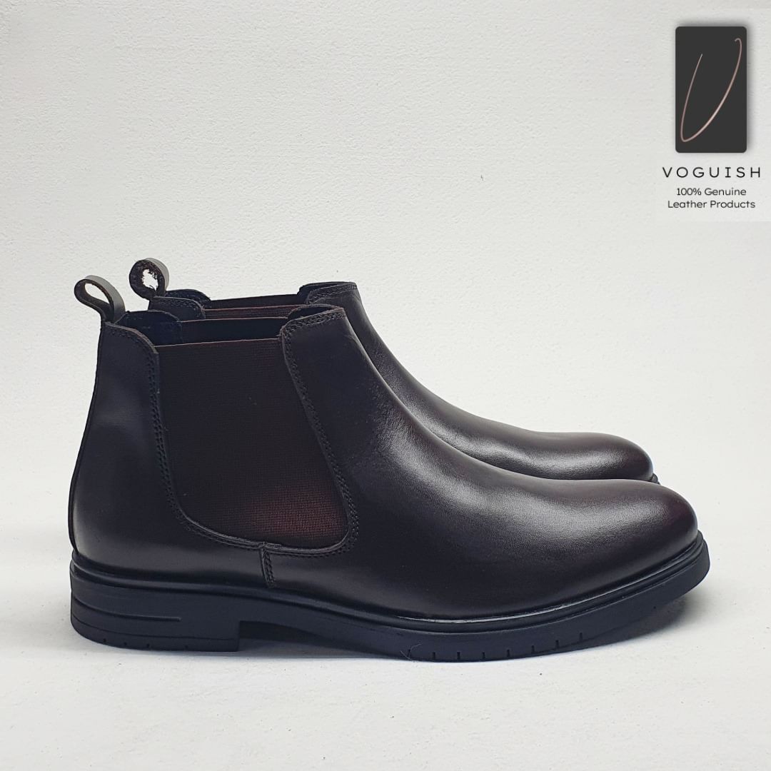 Deep Brown Leather Chelsea Boot