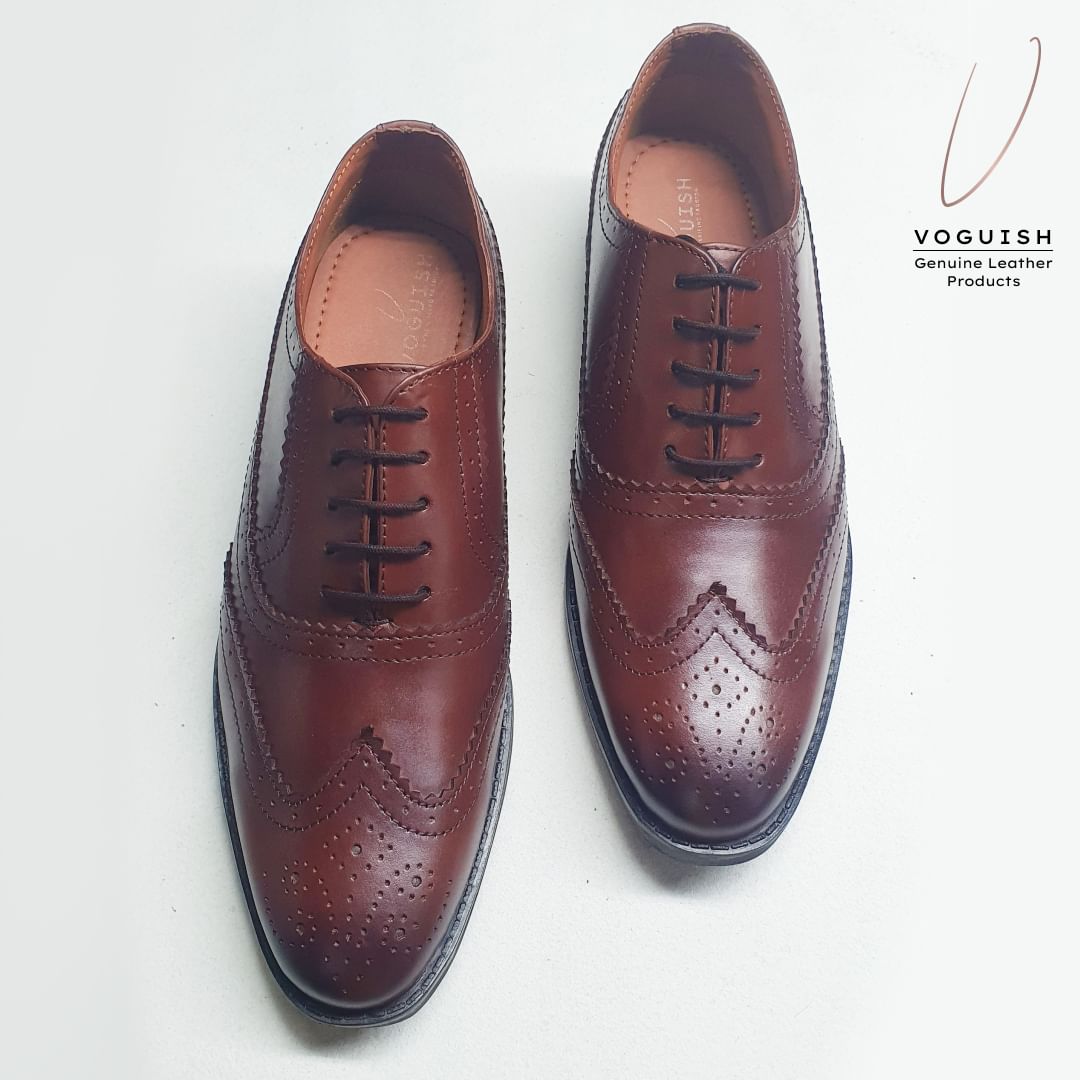 Brown Oxford Leather Formal Shoes
