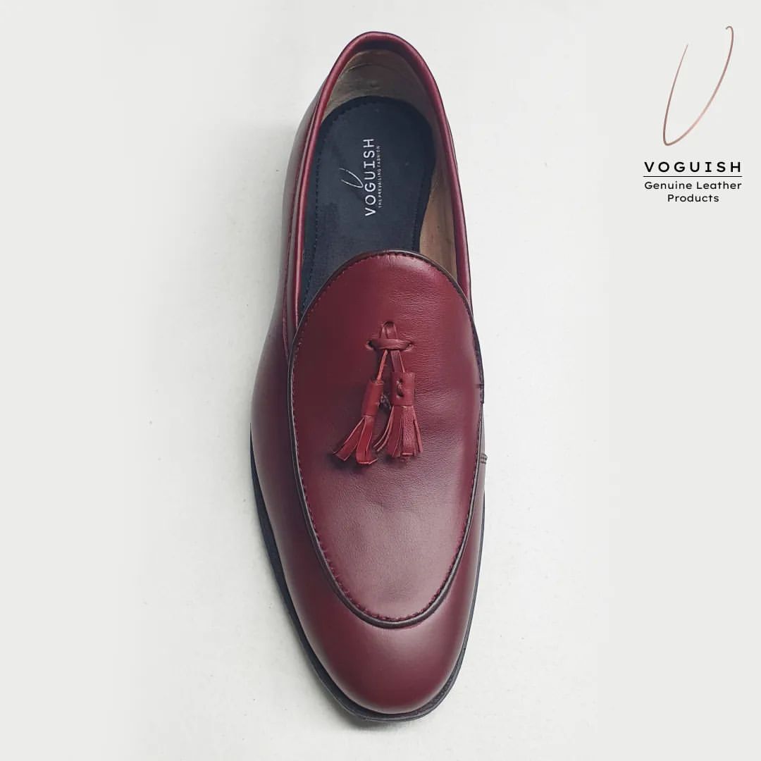 Cherry Red Leather Loafer