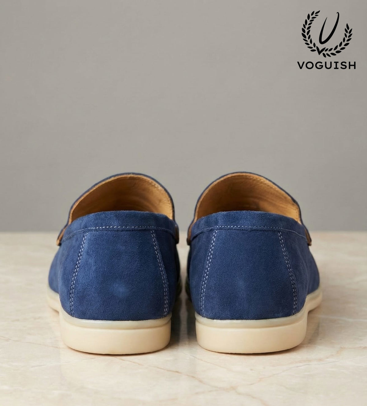 Suede Leather Penny Loafer for Men's - IMPERIALSTEP 007 - Product View