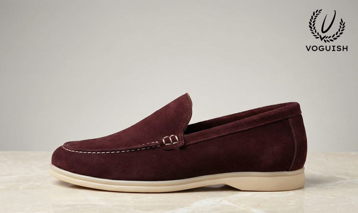 Suede Penny Loafer for Men's - IMPERIALSTEP 007 - Product View
