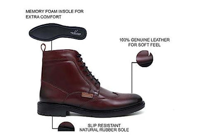 VOGUISH Cherry Genuine Leather Chelesa Boots For Men - Voguish