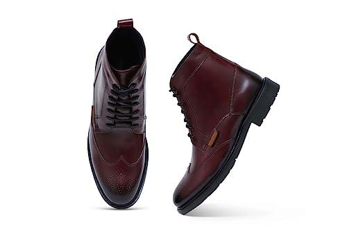 VOGUISH Cherry Genuine Leather Chelesa Boots For Men - Voguish