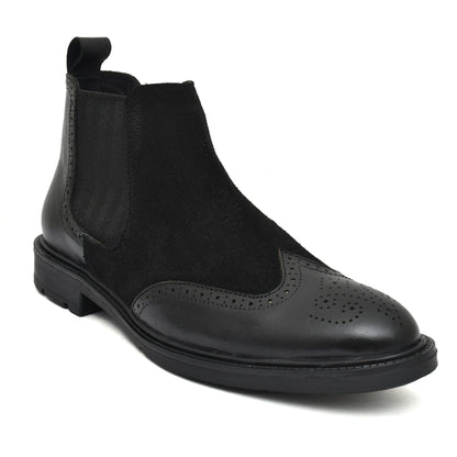 Black Brogue Boots