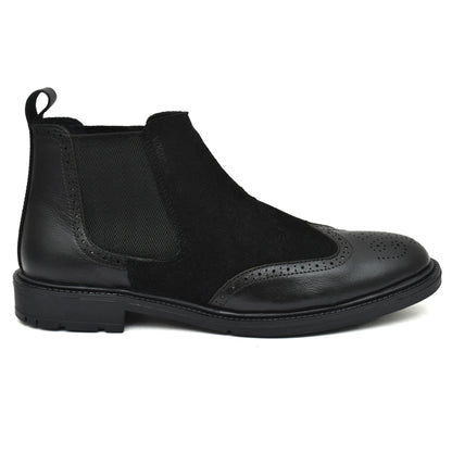 Black Brogue Boots