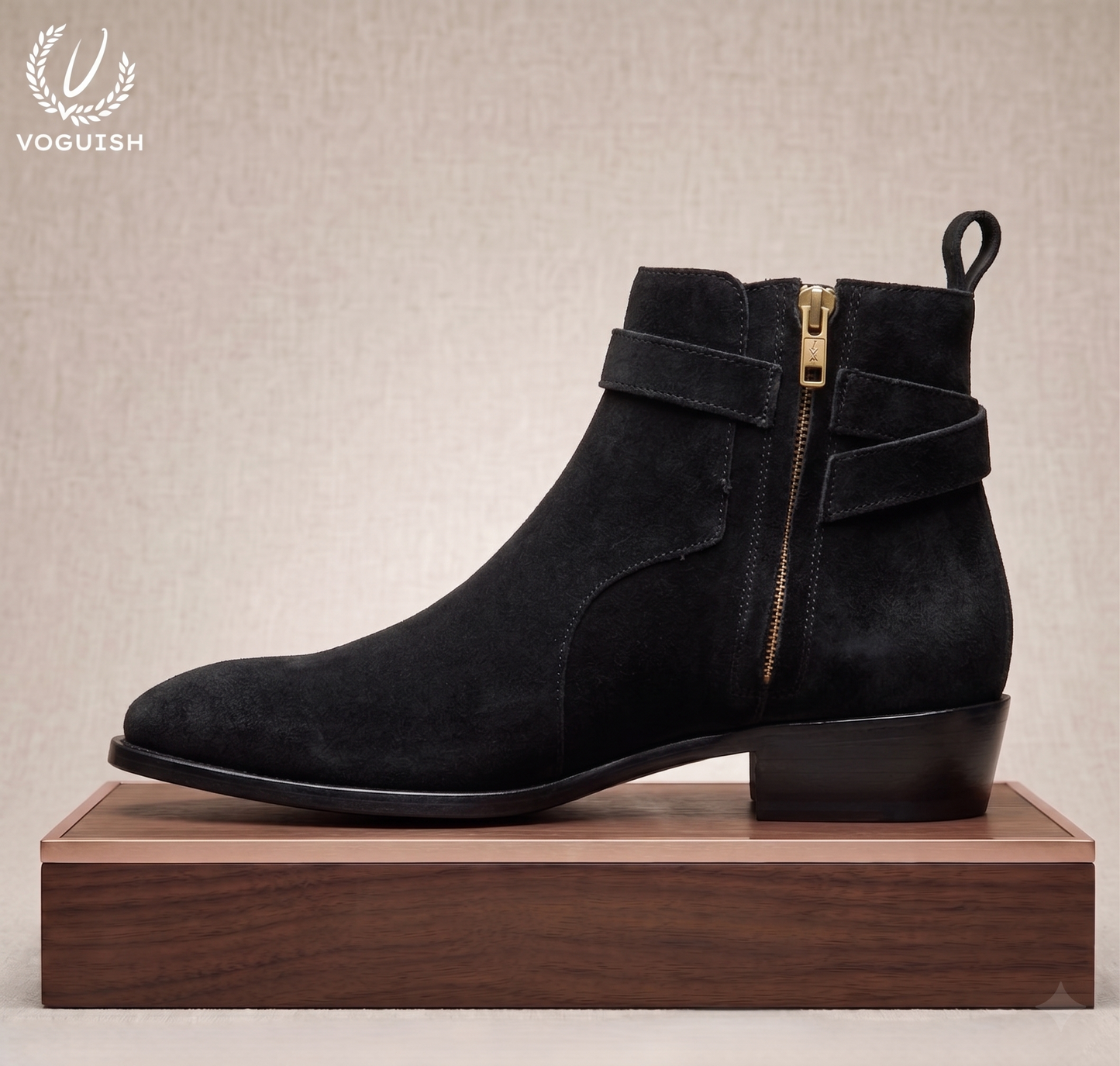 Men's black Jodhpur boots By VOGUISH| S1103