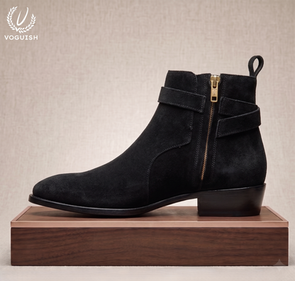 Men's black Jodhpur boots By VOGUISH| S1103