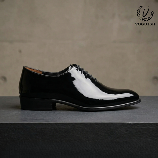 VOGUISH Premium Patent Leather Wholecut Oxfords for Men - 040