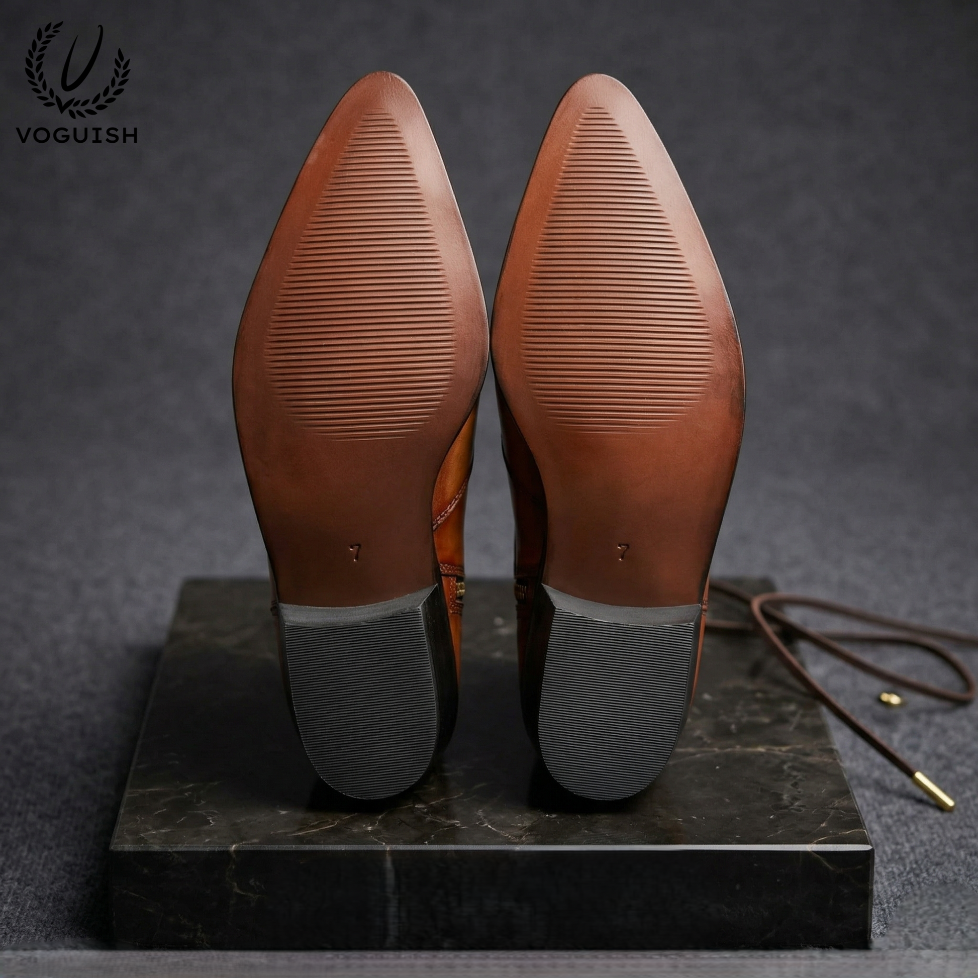 Artisan Patina Finish Leather Ankle Chelsea Boot for Men - 1060 - Product View