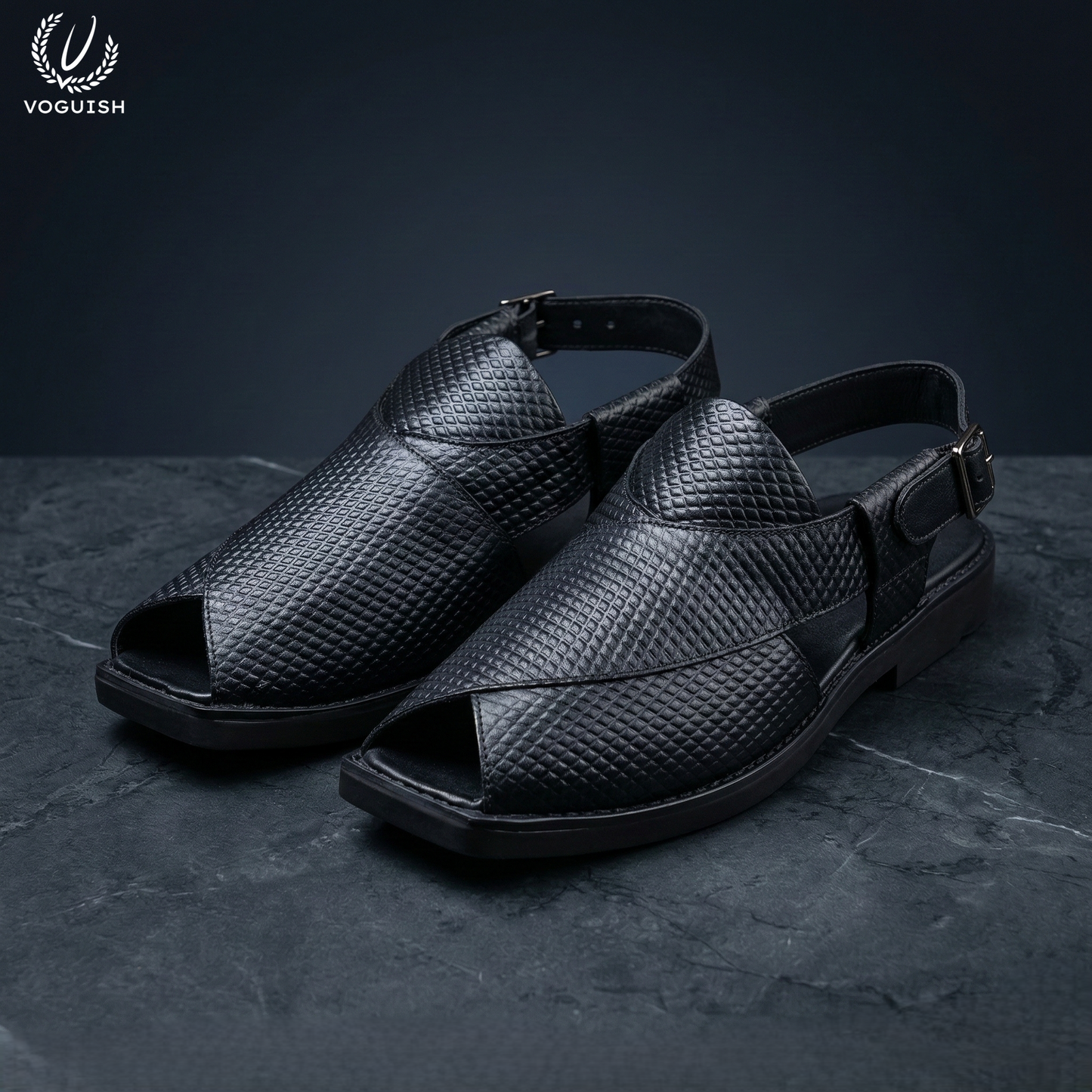 Leather Peshawari Sandal for Men - 4002
