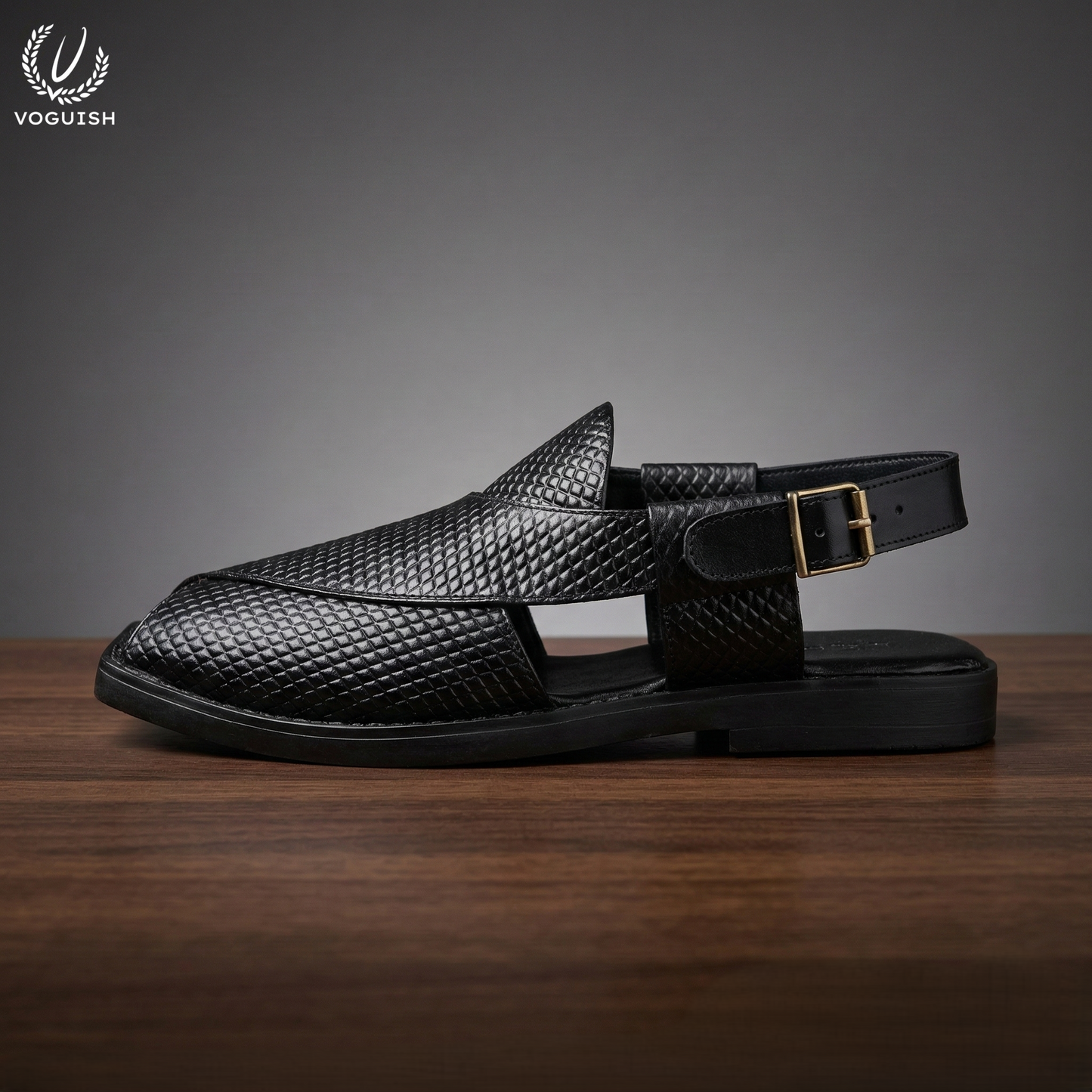 Leather Peshawari Sandal for Men - 4002