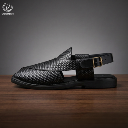 Leather Peshawari Sandal for Men - 4002