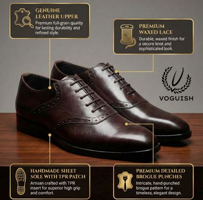 Leather Ofxord Shoe  for Men's - IMPERIALSTEP 001