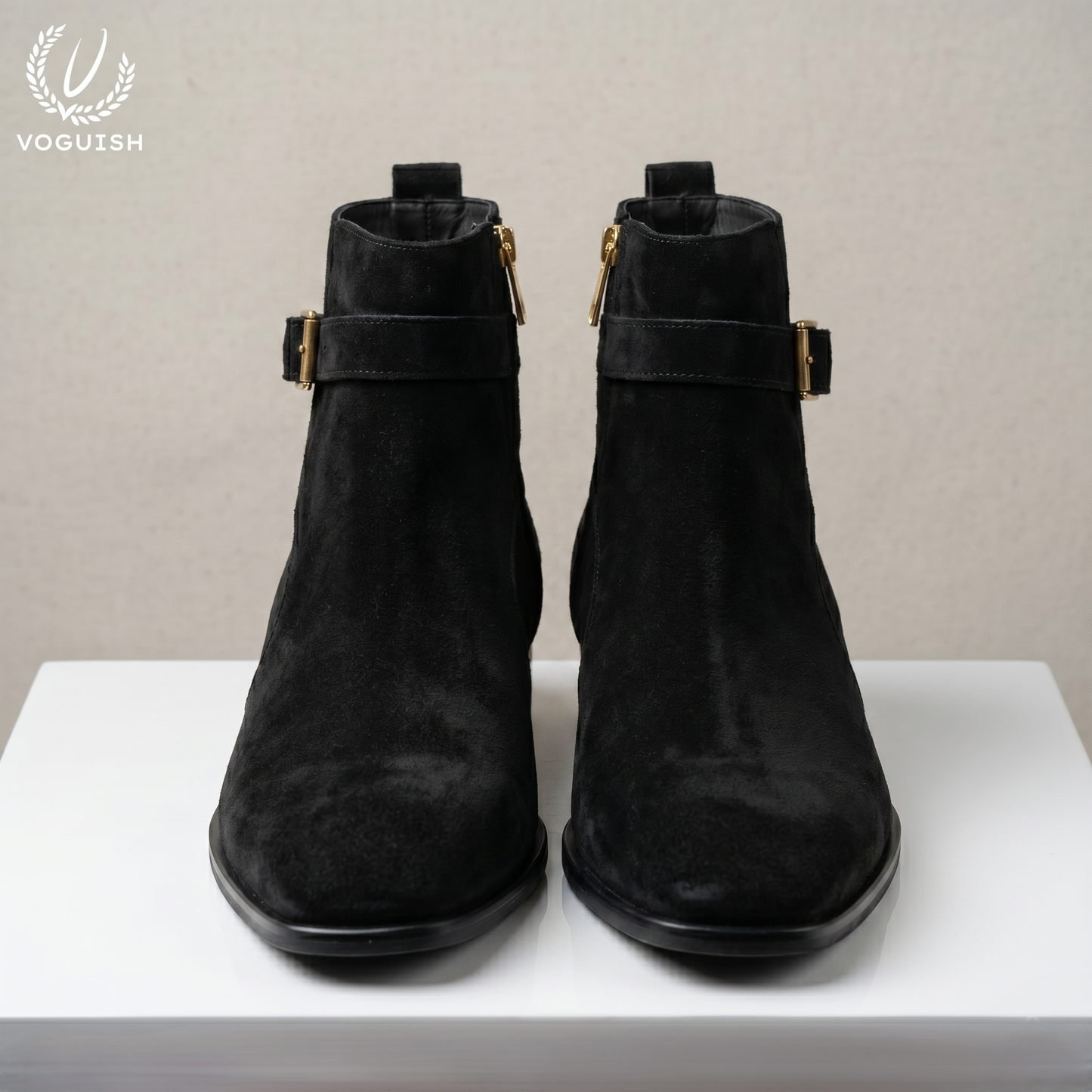 Men's black Jodhpur boots By VOGUISH| S1103