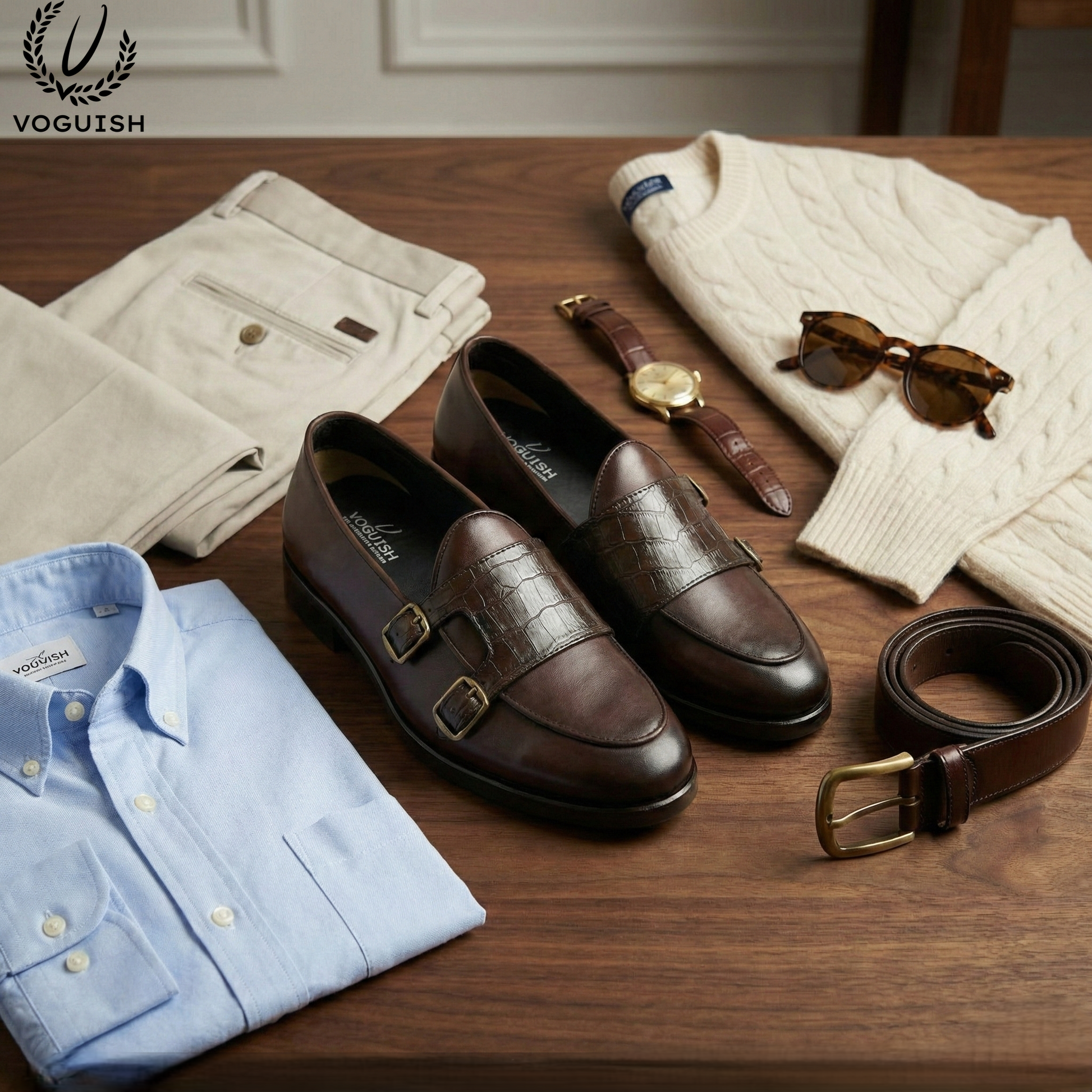 Men's Handmade Leather Loafer - 038 - Product View