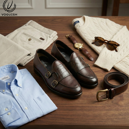 Men's Handmade Leather Loafer - 038 - Product View