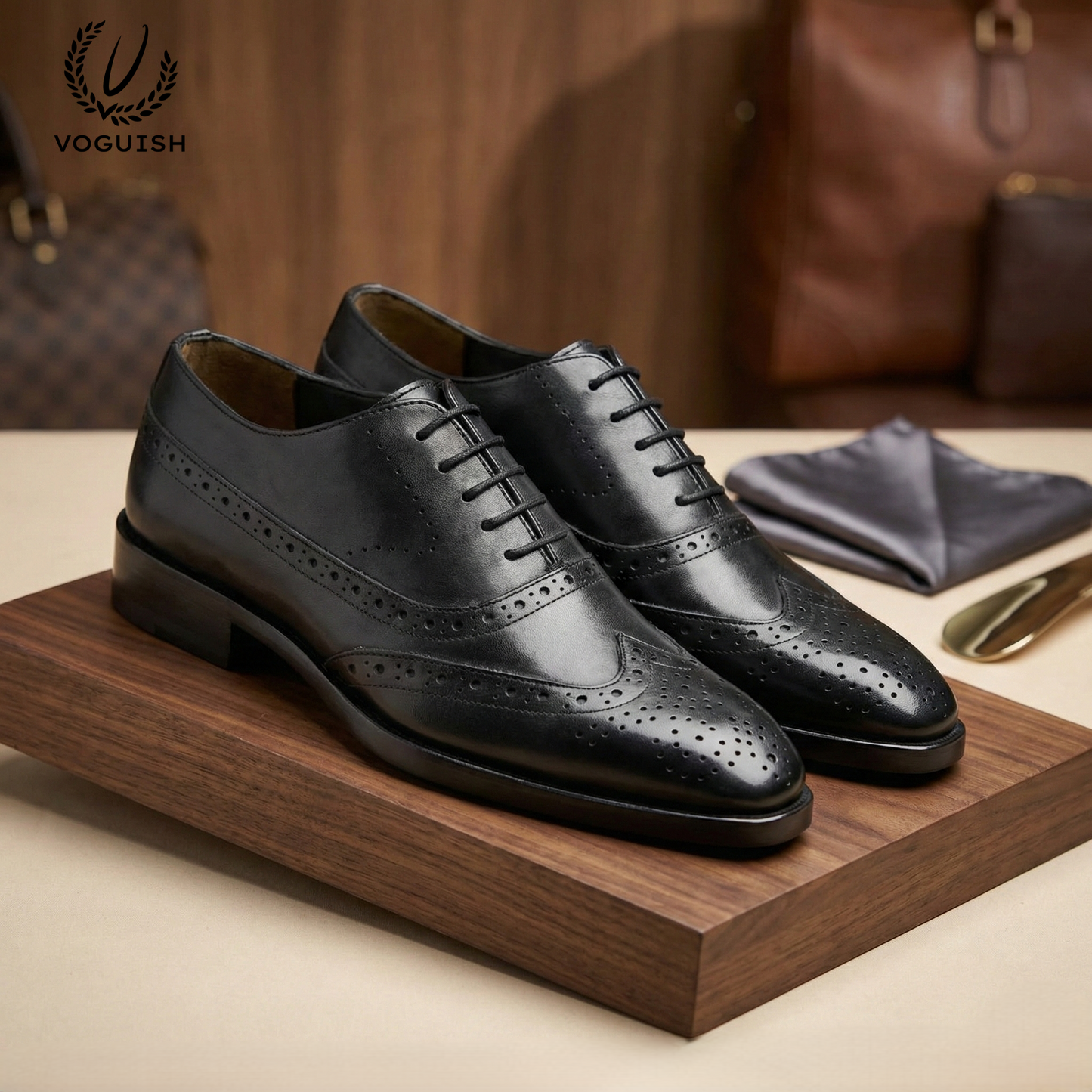 Handmade Leather Brouge Shoe for Men - IMPERIAL STEP 030