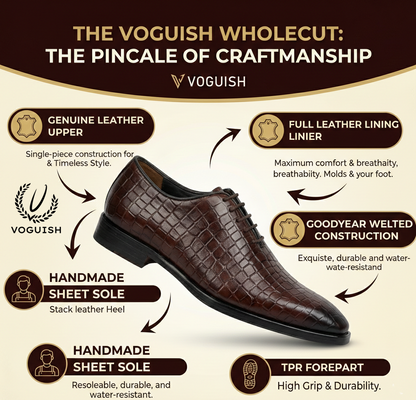 Handmade Leather Wholecut Formal Shoe For Shoe - IMPERIALSTEP 036