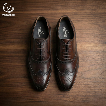 Handmade Leather Brouge for Men -  IMPERIALSTEP 030