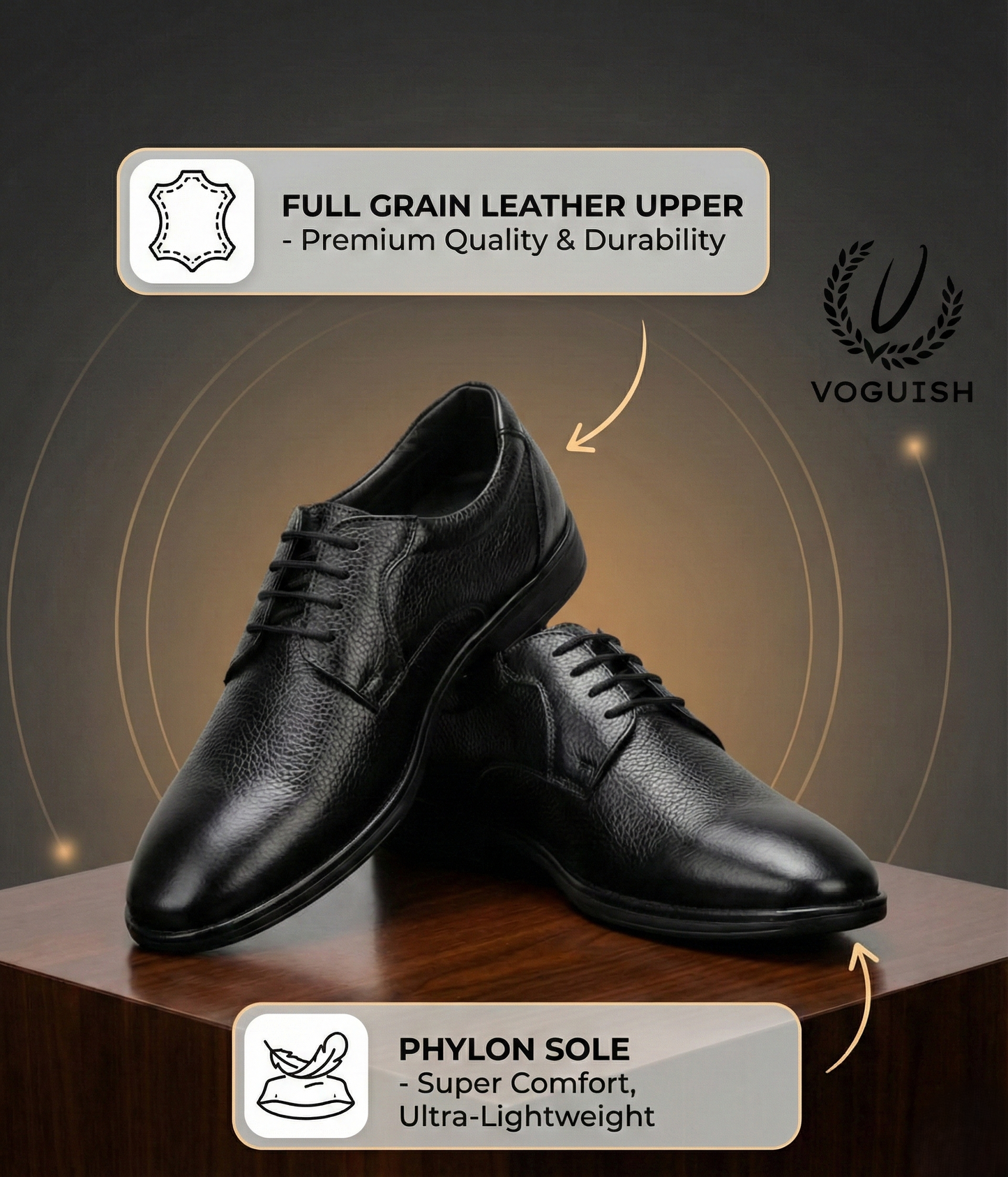 Leather Office Shoe For Men - IMPERIALSTEP 020