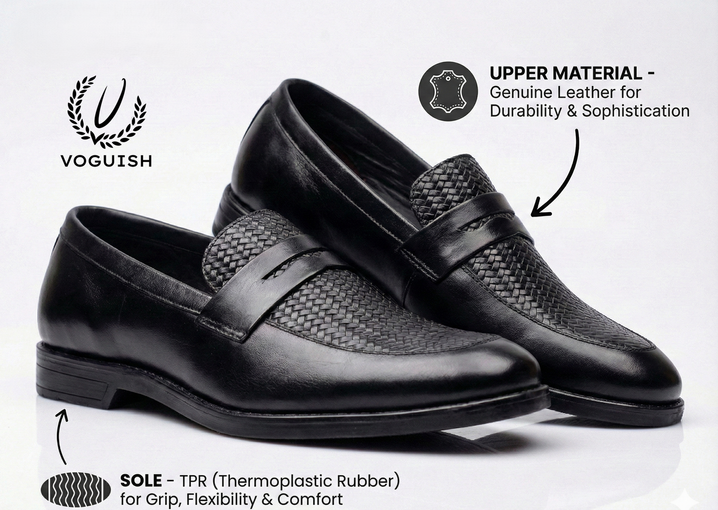 Leather Penny Loafer for Men's - IMPERIALSTEP 011