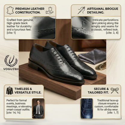 Handmade Leather Brouge Shoe for Men - IMPERIAL STEP 030