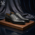 Handmade Leather Croco Wholecut Shoe for Men - IMPERIALSTEP 036