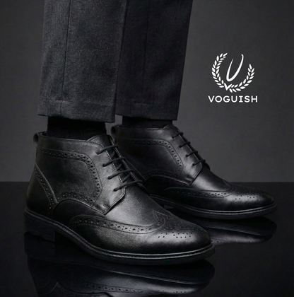 Leather Brouge Chukka Boot for Men - IMPERIALSTEP 027