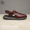 Leather Peshawari Sandal for Men - 4003 - Product View