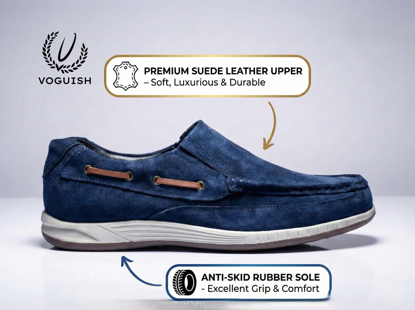 Casual Leather Slipon Shoe for Men - IMPERIALSTEP 008