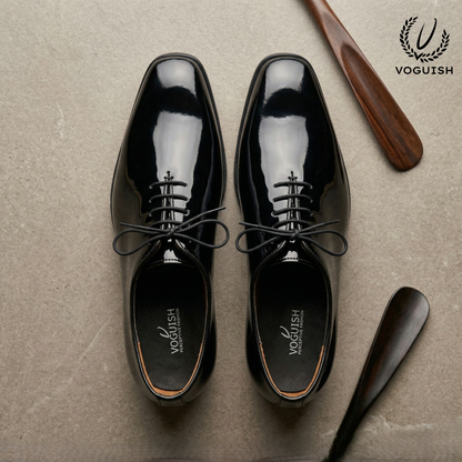 VOGUISH Premium Patent Leather Wholecut Oxfords for Men - 040