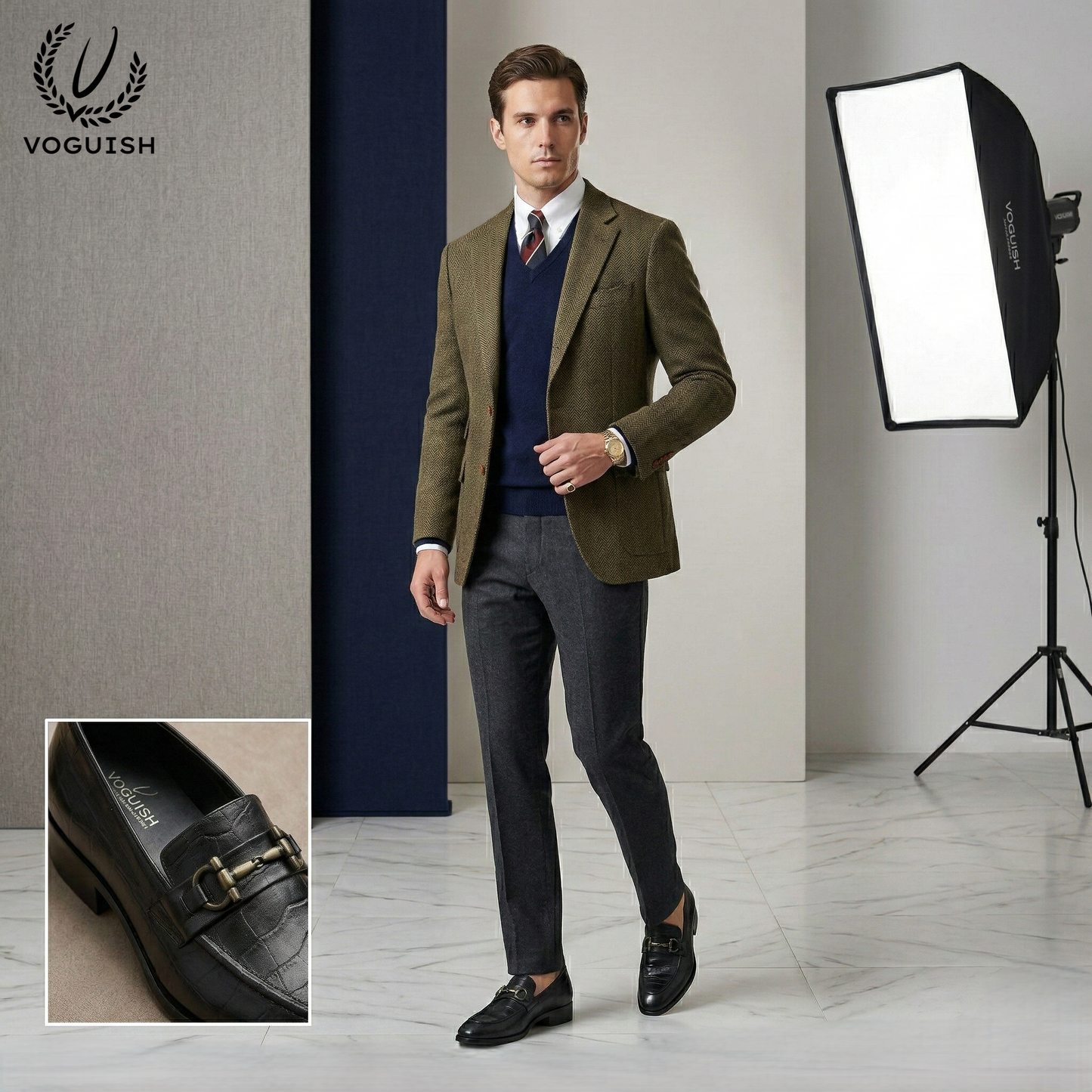 Handmade Croco Loafer for Men - IMPERIAL STEP 035