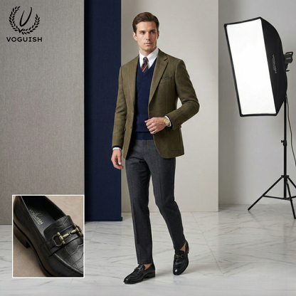 Handmade Croco Loafer for Men - IMPERIAL STEP 035