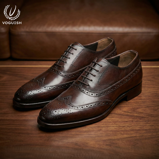 Handmade Leather Brouge for Men -  IMPERIALSTEP 030
