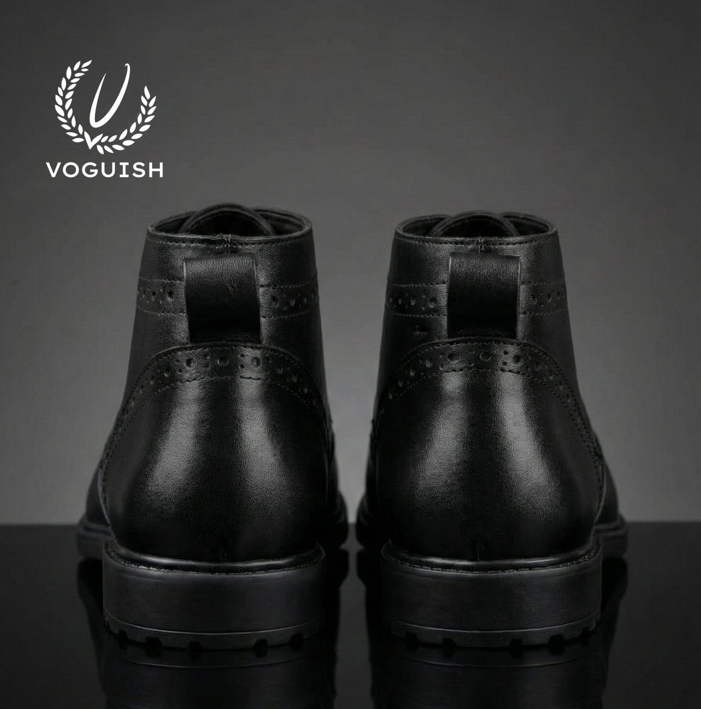 Leather Brouge Chukka Boot for Men - IMPERIALSTEP 027