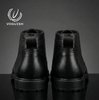 Leather Brouge Chukka Boot for Men - IMPERIALSTEP 027