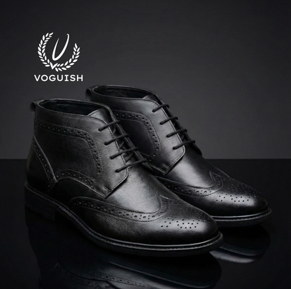 Leather Brouge Chukka Boot for Men - IMPERIALSTEP 027