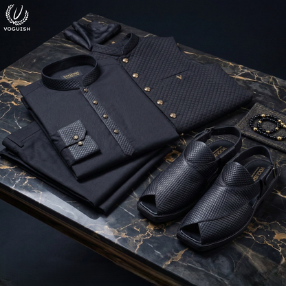 Leather Peshawari Sandal for Men - 4002