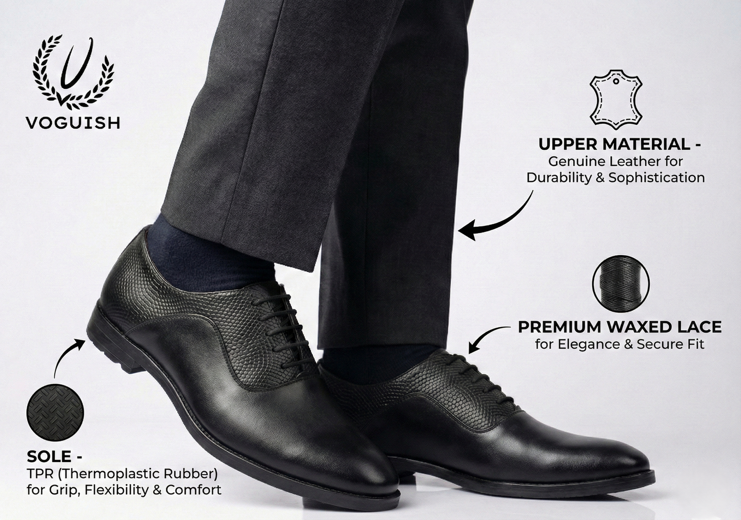 Leather Formal Shoe for Men - IMPERIALSTEP 003