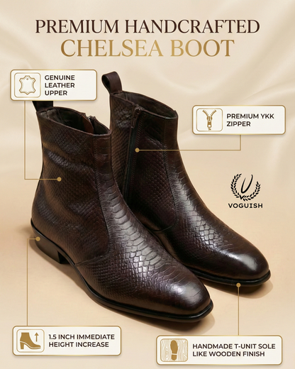 Handmade Leather Chelsea Boot for Men's - 1050 - Product View
