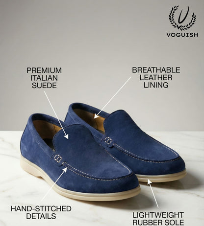 Suede Leather Penny Loafer for Men's - IMPERIALSTEP 007