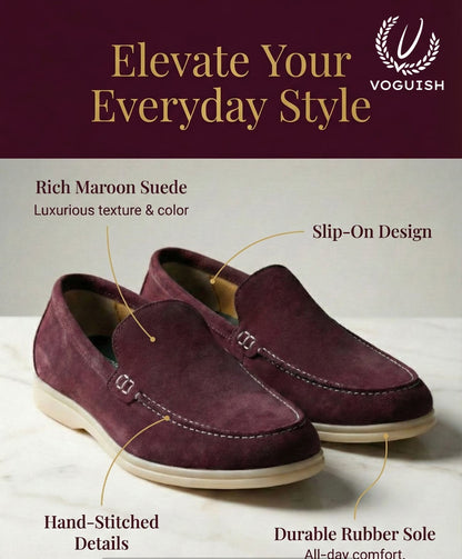 Suede Penny Loafer for Men's - IMPERIALSTEP 007