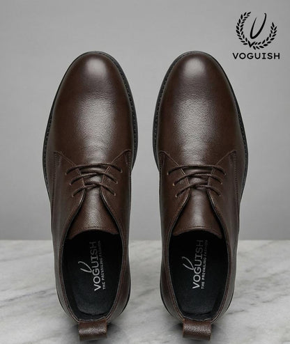 Leather Chukka Boot for Men's - IMPERIALSTEP 026