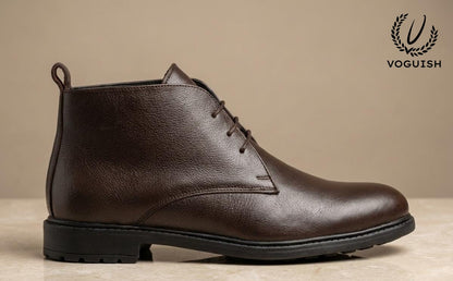 Leather Chukka Boot for Men's - IMPERIALSTEP 026