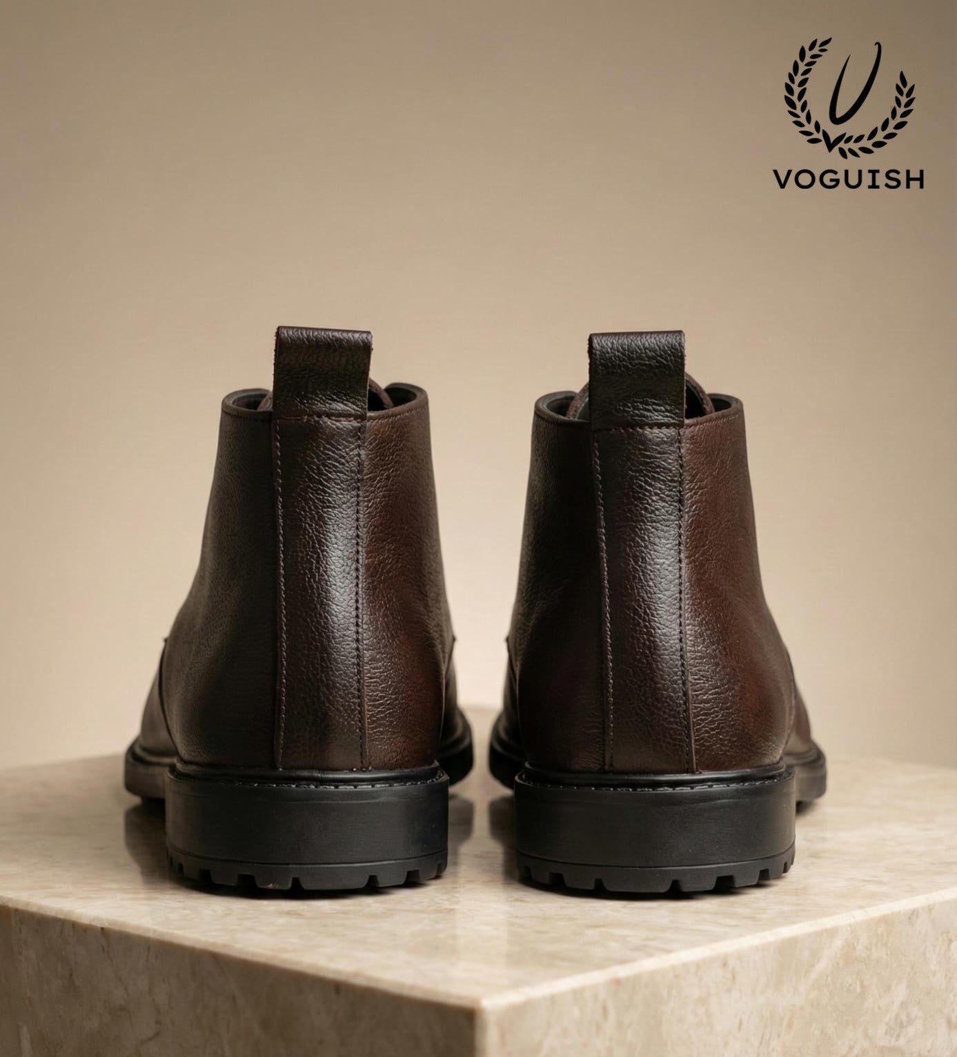 Leather Chukka Boot for Men's - IMPERIALSTEP 026