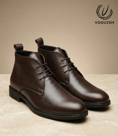 Leather Chukka Boot for Men's - IMPERIALSTEP 026