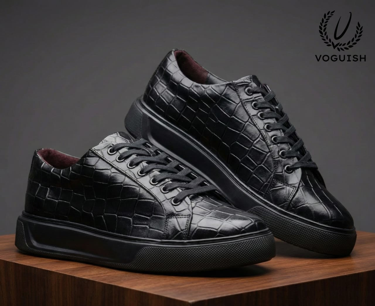 Premium Genuine Leather Sneaker - 2001 - Product View