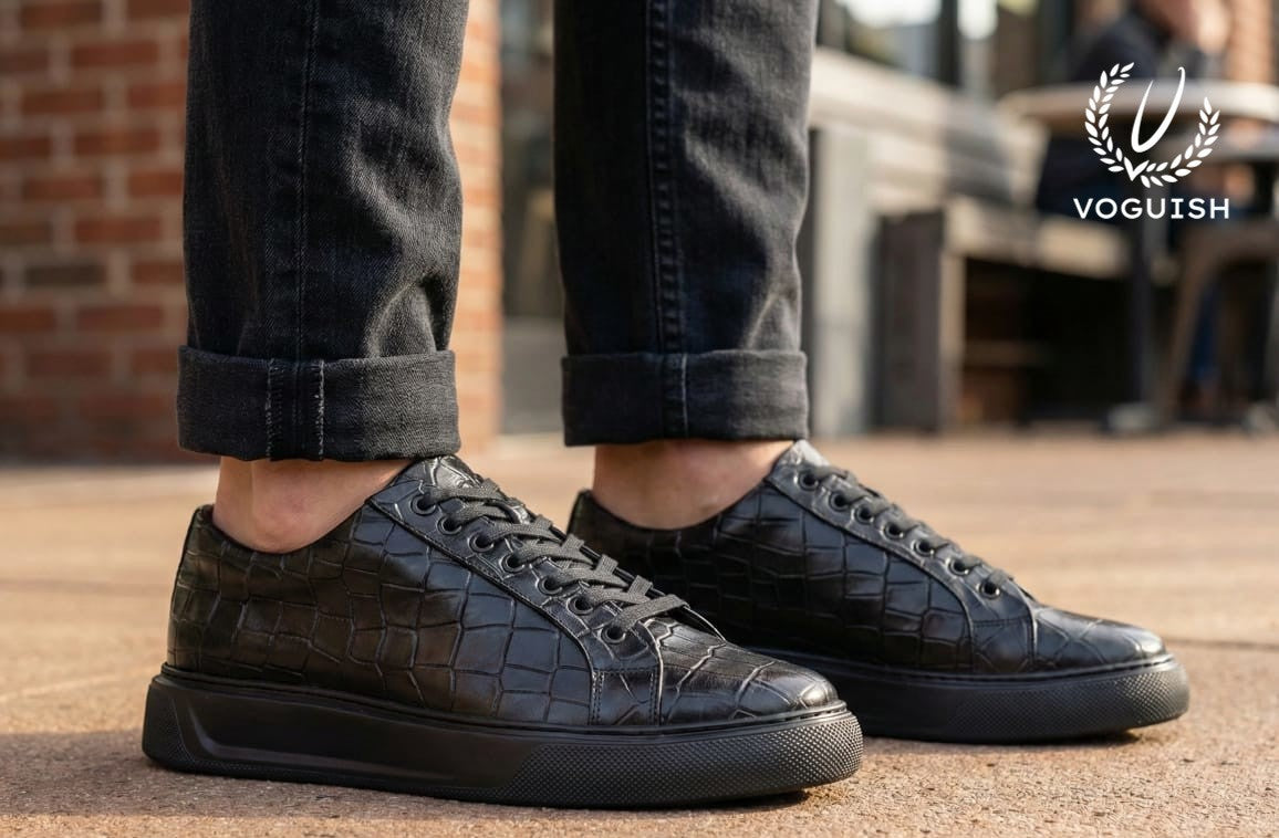 Premium Genuine Leather Sneaker - 2001 - Product View